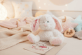 Geschenkset zur Geburt - personalisierter Hase + Grußkarte - AC Designs