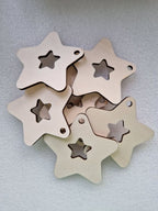 Holzanhänger „Stern“ – 8x8 cm, lasergeschnitten, Sperrholz - AC Designs