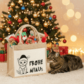 Jutetasche klein - FROHE MIAUs - AC Designs