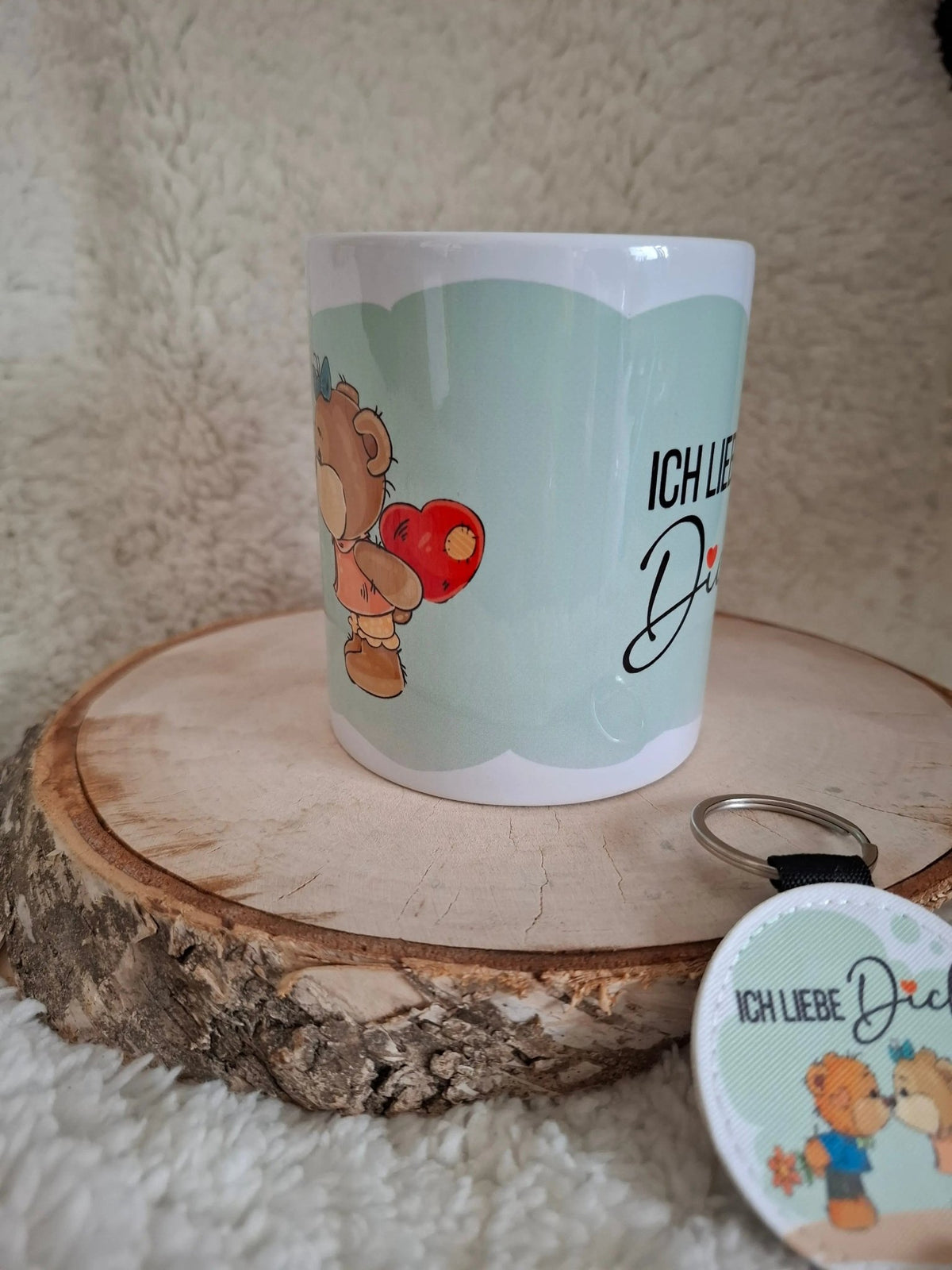 Kaffeebecher mit Bärchen & 'Ich liebe dich' – Süßes Geschenk für Verliebte - AC Designs