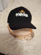 Kohlkönig Cap Schwarz - Premium 6-Panel Cap mit Weiß-Gold Druck - AC Designs