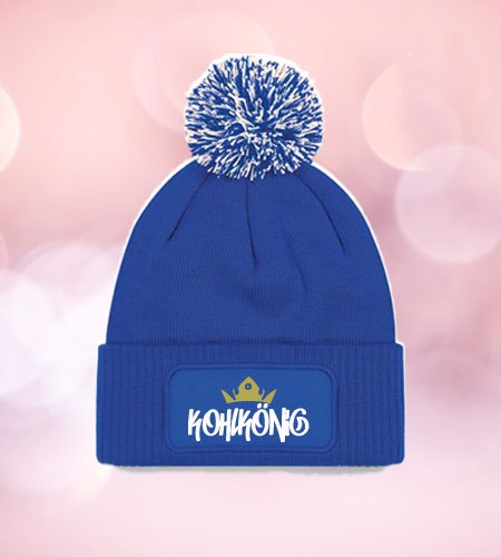 Kohlkönig Mütze mit Bommel - Witzige Beanie für Kohltour & Kohlfahrt - AC Designs