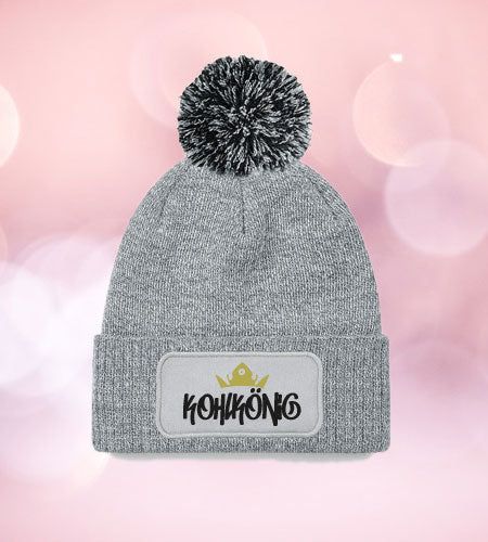 Kohlkönig Mütze mit Bommel - Witzige Beanie für Kohltour & Kohlfahrt - AC Designs