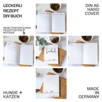 Leckerli Glas & Rezeptbuch Set für Hunde - mit Bambusdeckel & A5 DIY Buch - AC Designs