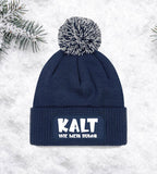 Mütze „Kalt wie mein Humor“ – Lustige Winter Beanie mit Bommel | Snowstar® Patch Beanie - AC Designs