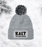 Mütze „Kalt wie mein Humor“ – Lustige Winter Beanie mit Bommel | Snowstar® Patch Beanie - AC Designs