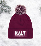 Mütze „Kalt wie mein Humor“ – Lustige Winter Beanie mit Bommel | Snowstar® Patch Beanie - AC Designs