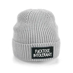 Nachhaltige Statement Beanie „Fucktose Intolerant“ | Unisex - AC Designs
