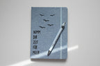 Notizbuch mit Gravur "Zeit für Meer" – A5 Set mit Kugelschreiber | Personalisierbar mit Namen - AC Designs