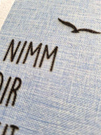 Notizbuch mit Gravur "Zeit für Meer" – A5 Set mit Kugelschreiber | Personalisierbar mit Namen - AC Designs