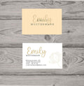 Personalisierte Visitenkarten Blumen Design | 85x55 mm - AC Designs