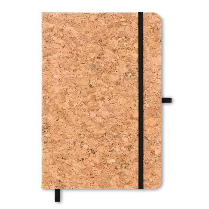 Personalisiertes Kork-Notizbuch DIN A5 mit Wunschgravur & Kugelschreiber – Geschenkset in Geschenkbox - AC Designs