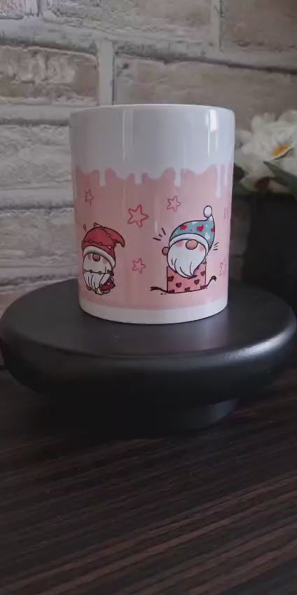 Becher - WINTER TROLLE in rosa