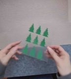 Bügelmotiv Bogen - TANNENBAUM