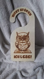 Türanhänger aus Holz  - „BITTE NICHT STÖREN“