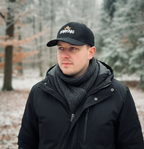 Kohlkönig Cap Schwarz - Premium 6-Panel Cap mit Weiß-Gold Druck