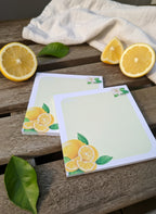 50 Blatt Zitronen-Design Schreibblock | 120g Naturpapier | Kreativ & Inspirierend - AC Designs