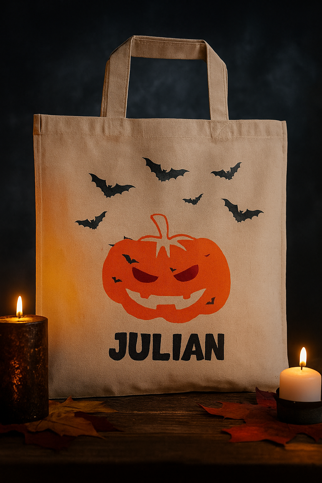 Baumwolltasche - KÜRBIS personalisiert