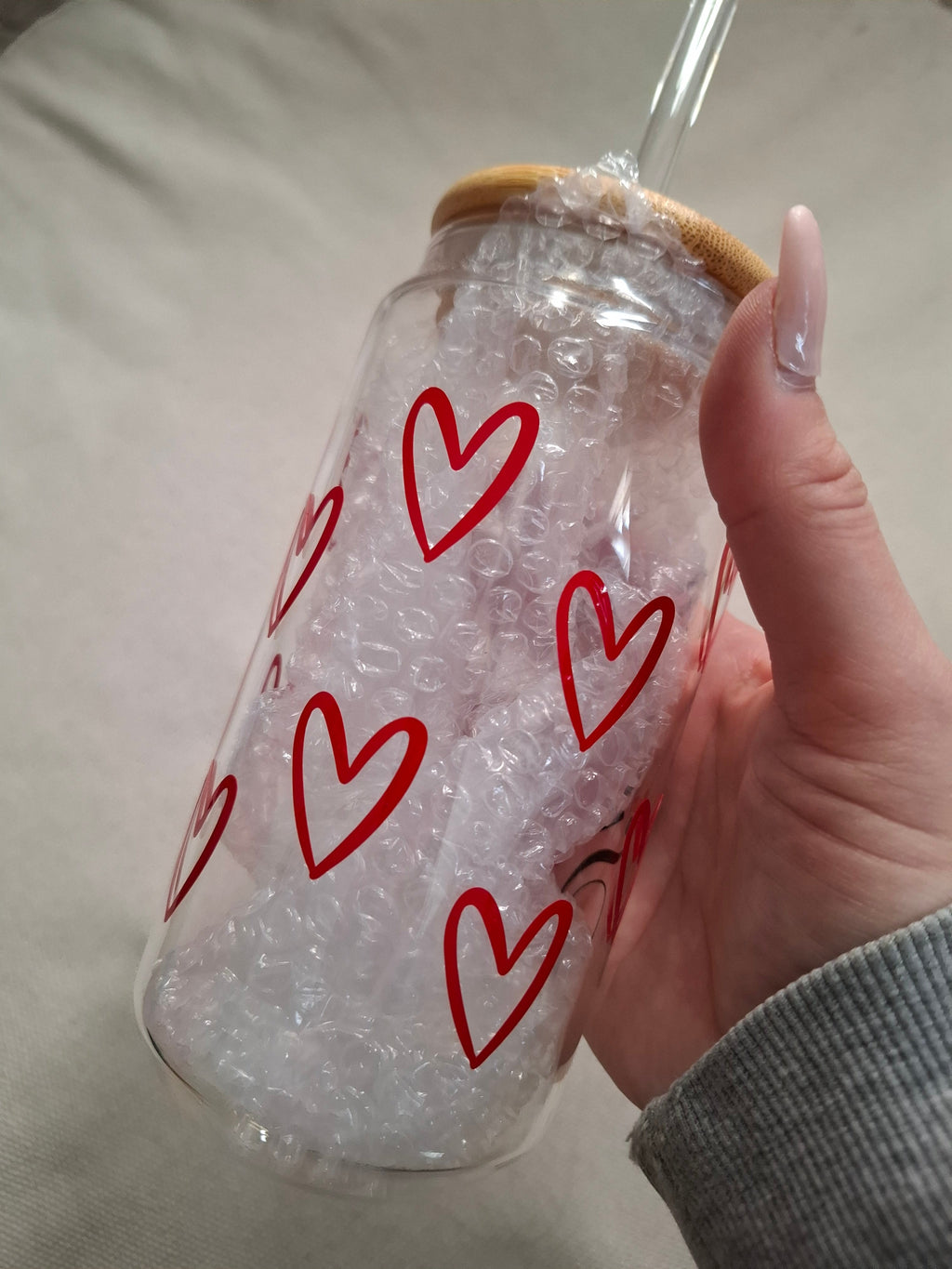 Mama Glas mit Bambusdeckel – Dein stylisches Glas voller Liebe & Nachhaltigkeit - AC Designs