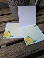 50 Blatt Zitronen-Design Schreibblock | 120g Naturpapier | Kreativ & Inspirierend - AC Designs