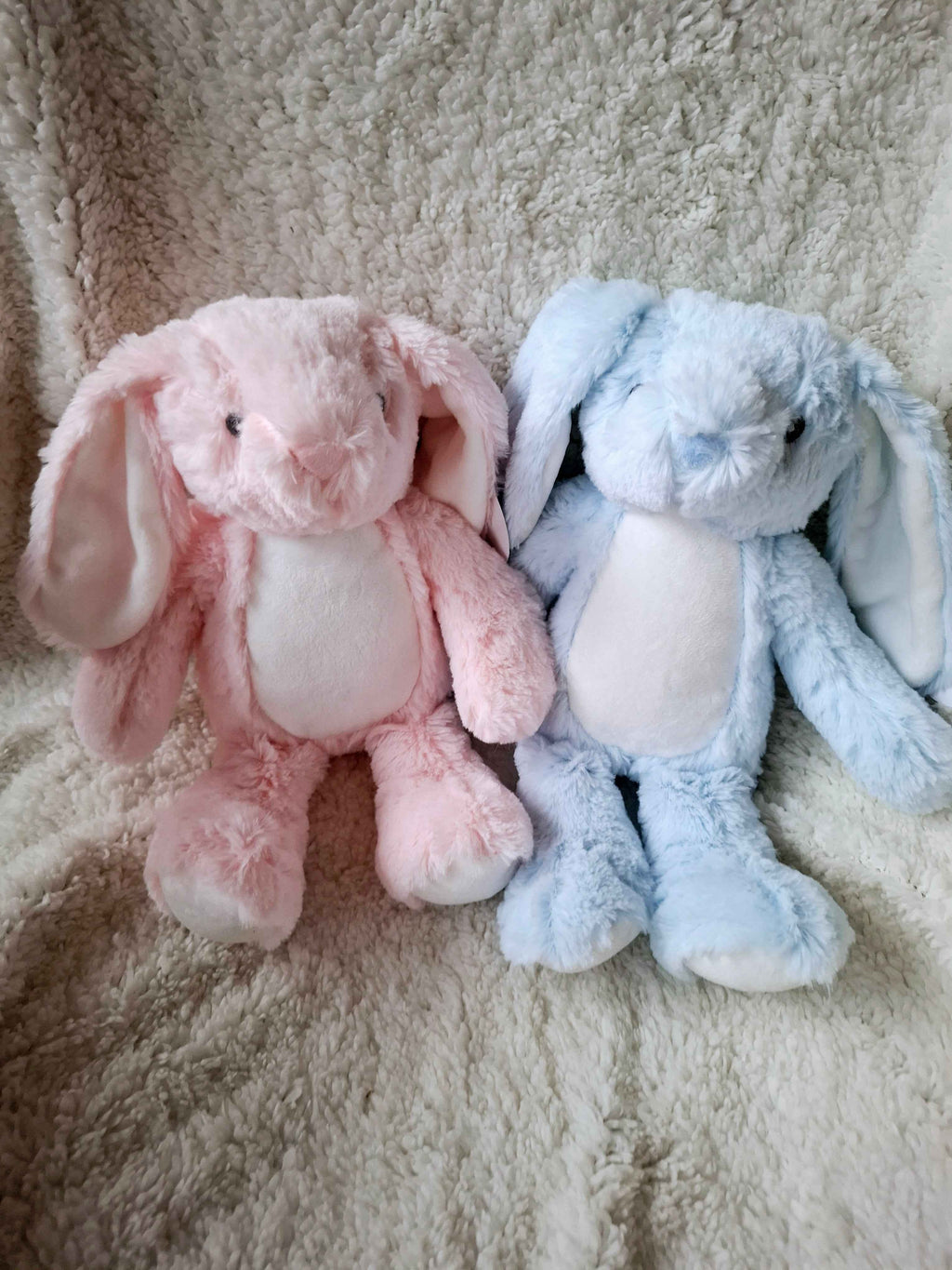 Personalisierter Plüsch Hase Rosa mit Namen & Geburtsdatum