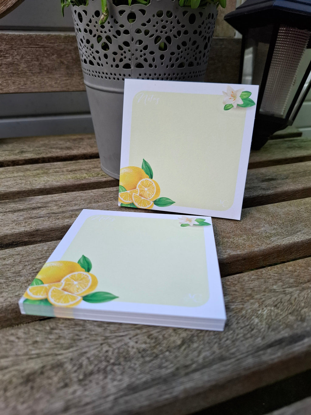 50 Blatt Zitronen-Design Schreibblock | 120g Naturpapier | Kreativ & Inspirierend - AC Designs