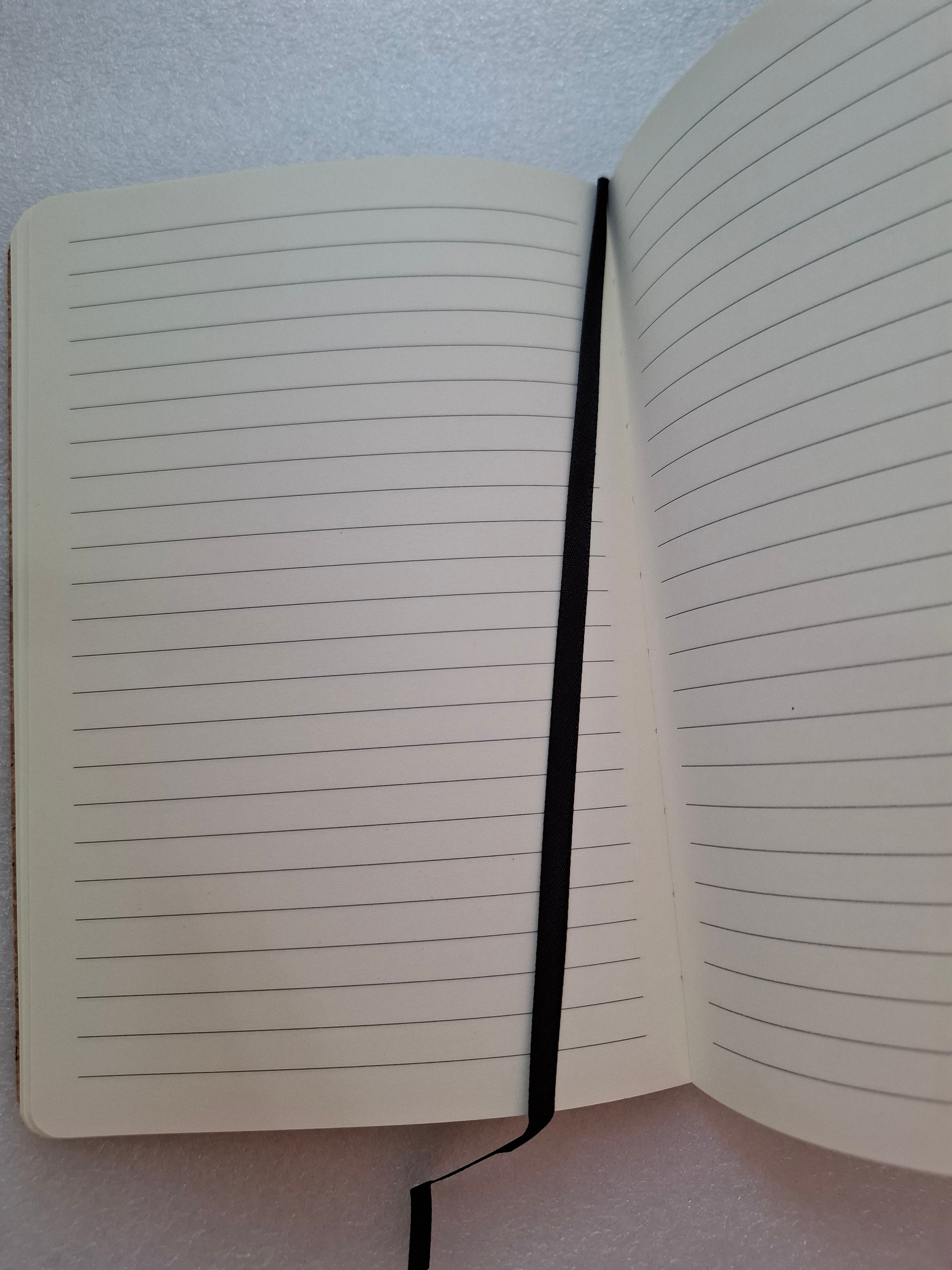 „Die Landkarte meiner Erinnerungen“ – Personalisiertes DIN A5 Kork-Notizbuch mit Stift & Lasergravur