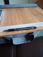 Eleganter Metall-Kugelschreiber in Schwarz mit personalisierter Lasergravur