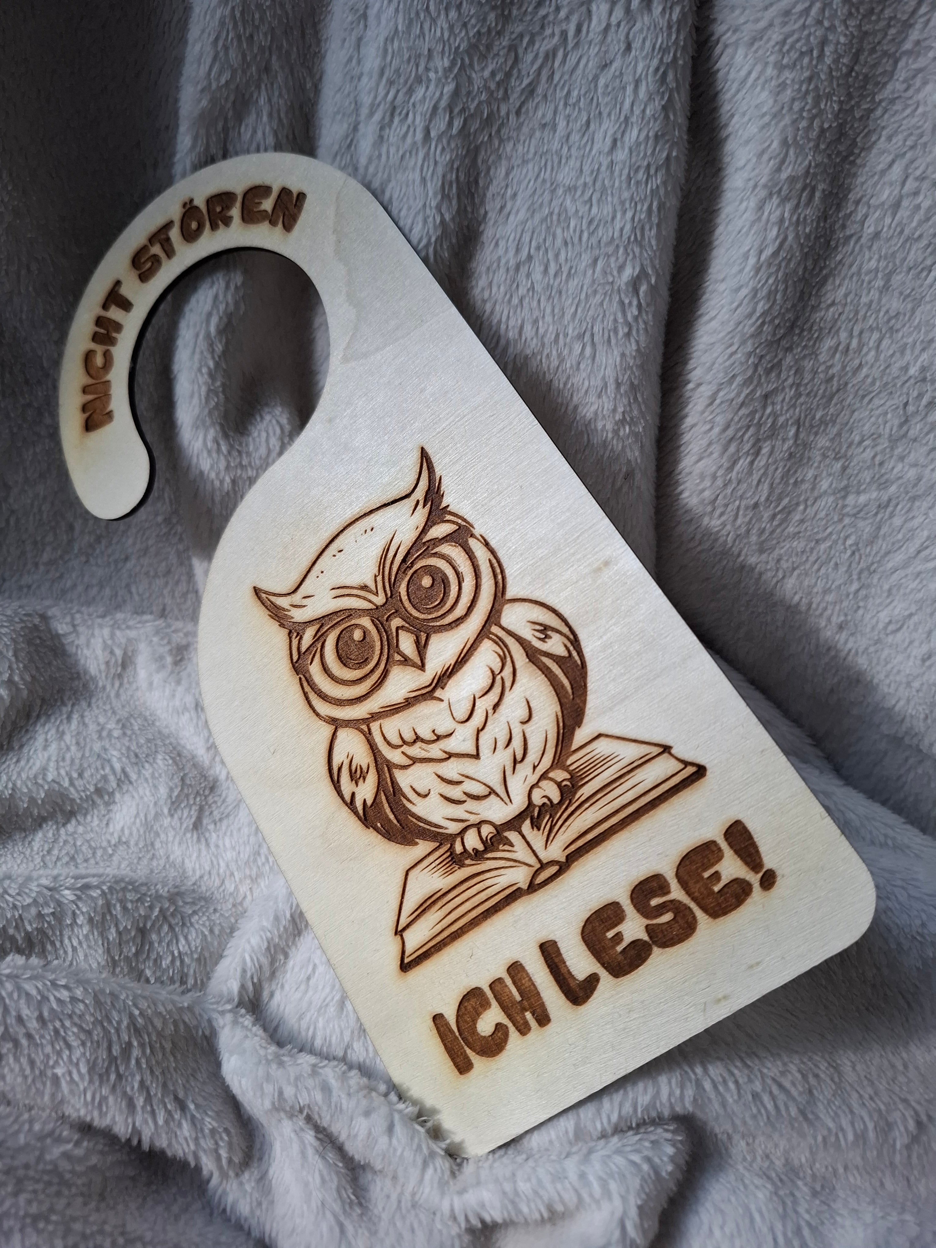 Türanhänger aus Holz  - „BITTE NICHT STÖREN“