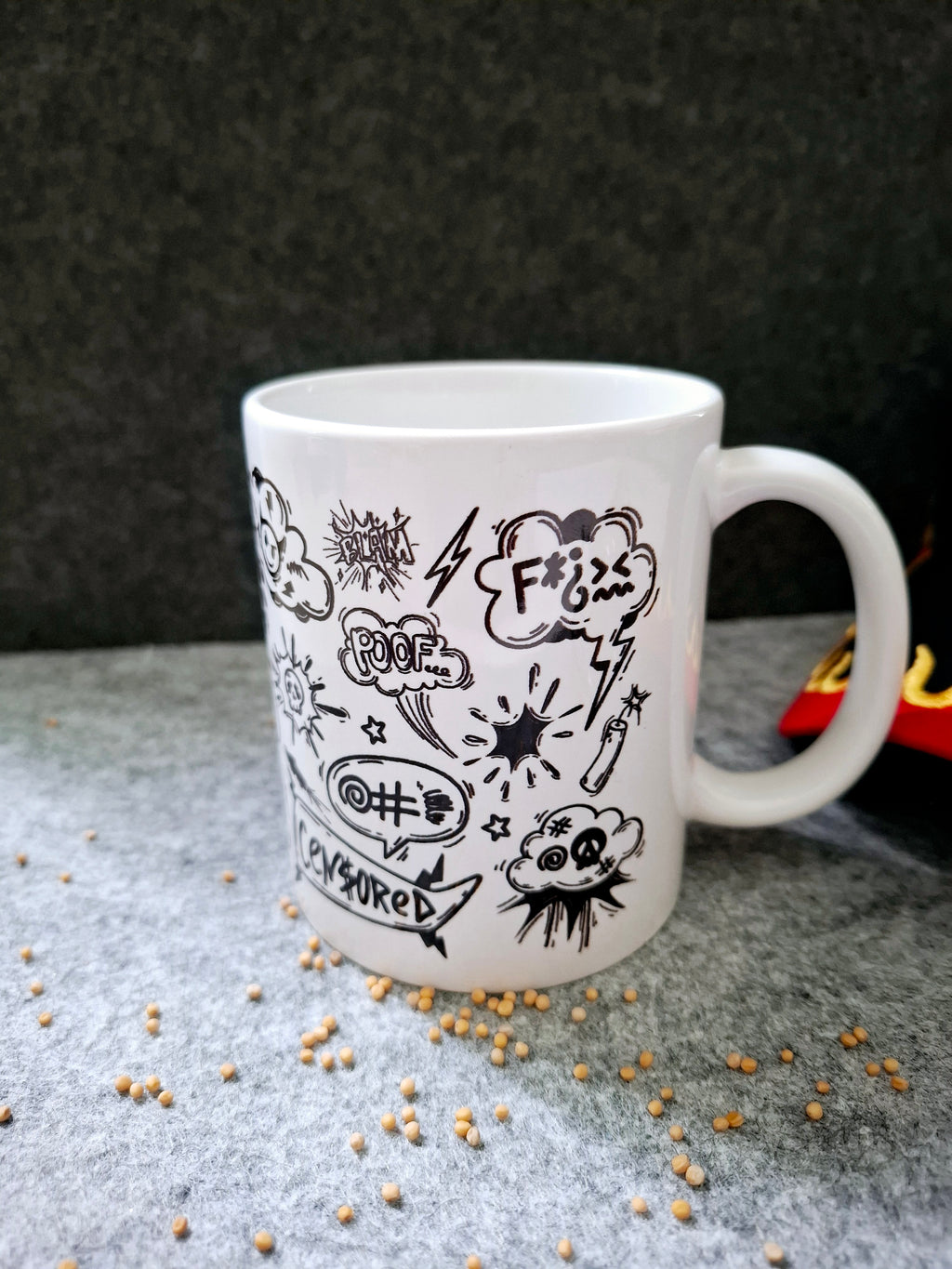 Individueller Kaffeebecher 'Graffiti-Style' – Ideal für Morgenmuffel - AC Designs