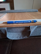 Eleganter Metall-Kugelschreiber in Royal Blau mit personalisierter Lasergravur