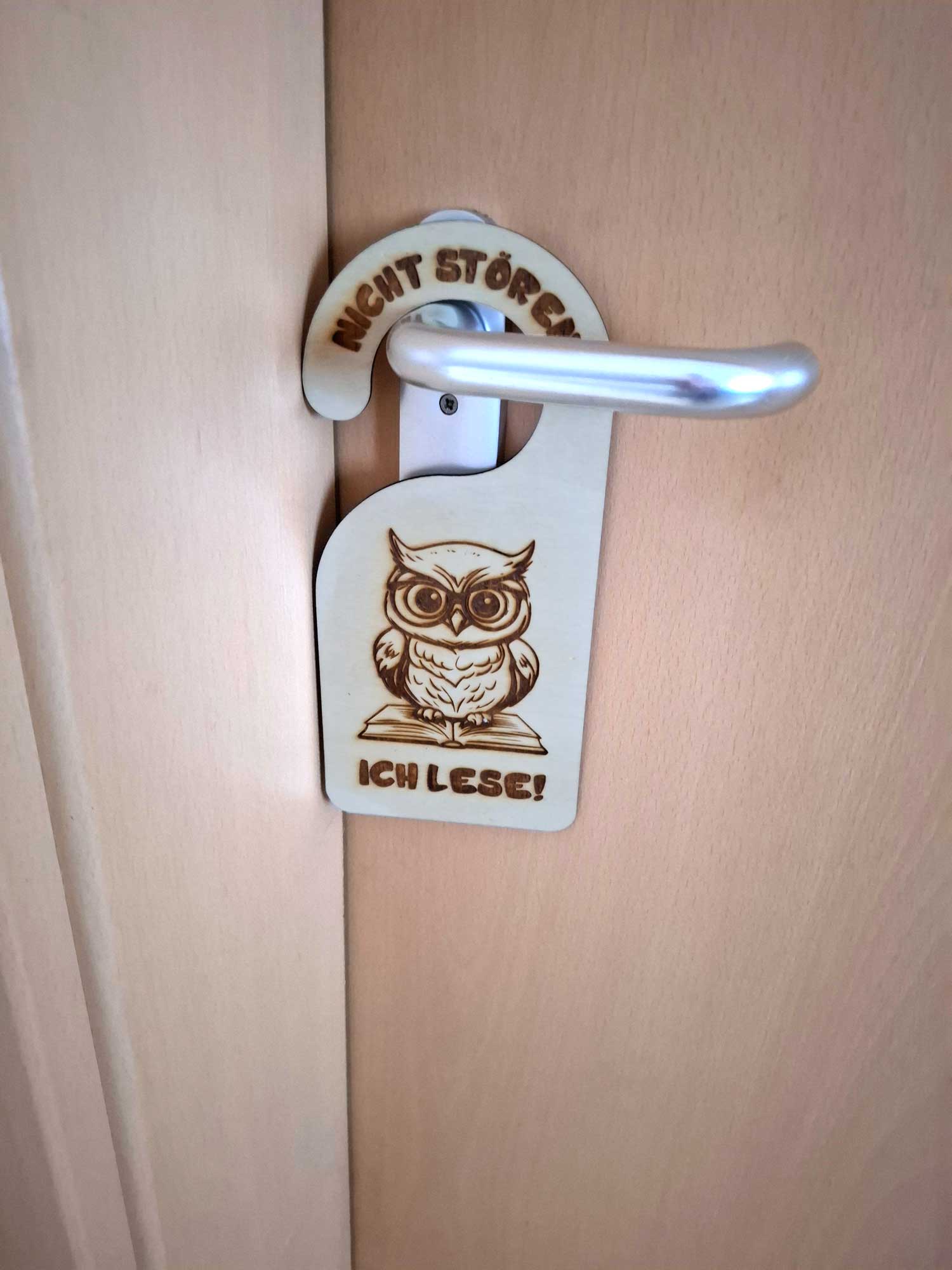 Türanhänger aus Holz - „BITTE NICHT STÖREN“ - AC Designs